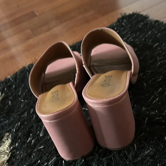 Diba Fashion Square chunky open toe platform mules Sz  10 - Picture 5 of 13